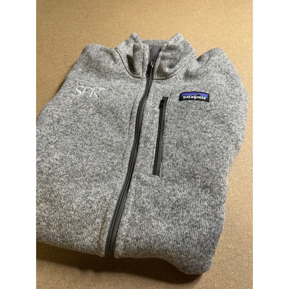 Patagonia Better‎ Sweater Full Zip Vest Mens Large Grey Heather 25882 SFR Logo
